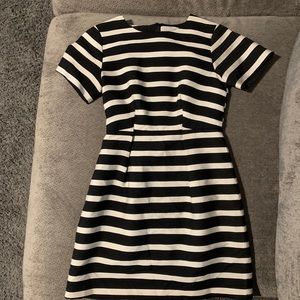 H&M black and white stripped dress